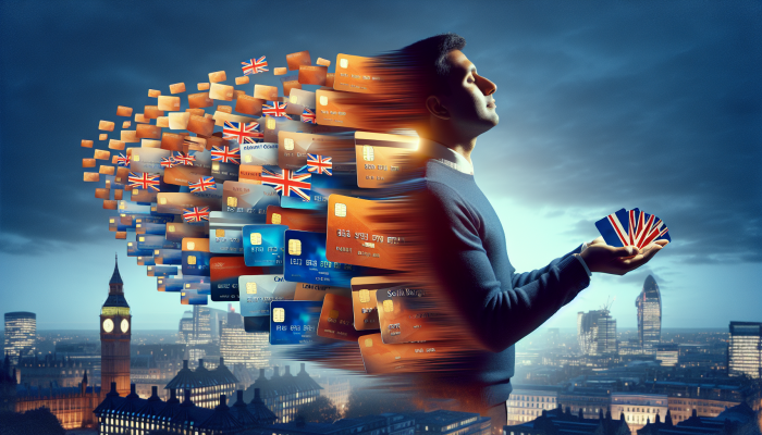 How Much Debt Do You Need to Consolidate: A UK Guide | DCL Individual in the UK consolidating multiple debts into one loan, symbolising financial relief, with UK skyline.